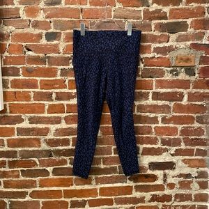 Athleta Blue Leopard Leggings